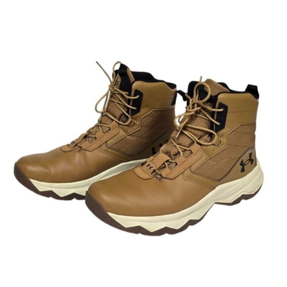 Under Armour Mens UA Stellar Brown Tactical Hiking Boots 3025578-200 Size 11.5 - Picture 1 of 12